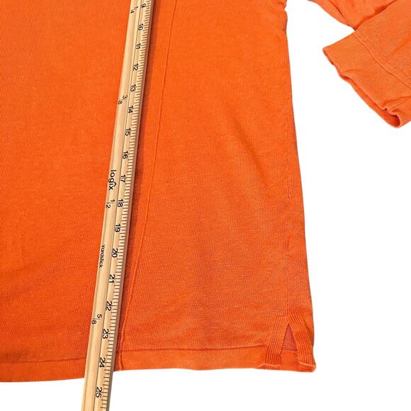J. Jill Linen Orange Cotton ¾ Sleeve Tunic Top – Size L Tall CoastalGrandmother - Picture 7 of 7